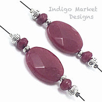 Ruby (Faceted) Eyeglass Chain