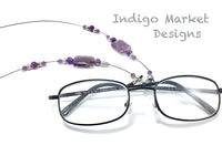 Amethyst (Faceted) Eyeglass Chain