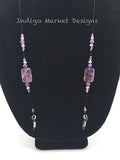 Amethyst (Faceted) Eyeglass Chain