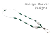 Jade (faceted) Eyeglass Ring Necklace