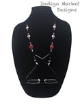 Ruby (Faceted) Eyeglass Chain