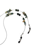 Fancy Jasper & Russian Jade Eyeglass Chain