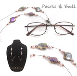 Pearl & Iridescent Shell Eyeglass Chain
