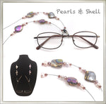 Pearl & Iridescent Shell Eyeglass Chain