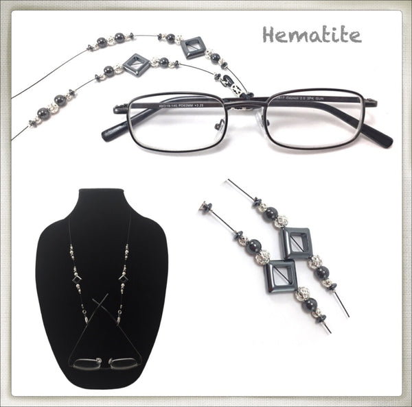 Hematite Eyeglass Chain