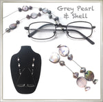 Grey Pearl Eyeglass Chain