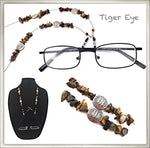 Tiger Eye Chip Eyeglass Chain