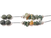 Fancy Jasper & Russian Jade Eyeglass Chain