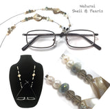 Pearl & Opalescent Shell Eyeglass Chain